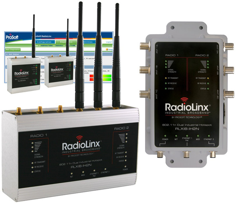 Společnost ProSoft Technology® rozšířila svou nabídku pro 802.11n o dva nové duální rádiové moduly Industrial Hotspots™